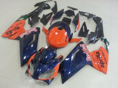 Aprilia RS 125 2006-2011 Verkleidungen - Orange und Dunkel blau