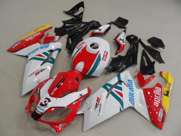 Aprilia RS 125 2006-2011 Verkleidungen - Rot Weiß