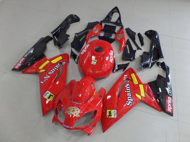Aprilia RS 125 2006-2011 Verkleidungen - Rot und Schwarz