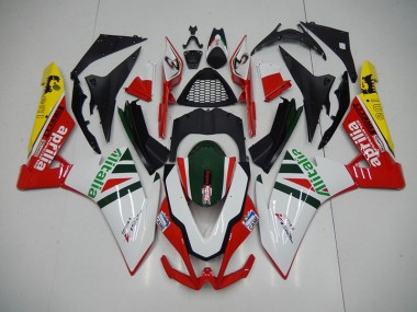 Aprilia RSV4 2009-2015 Verkleidungen - Weiß Rot Alitalia