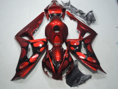 Honda CBR 1000 RR 2006-2007 Verkleidung - Rot Schwarz