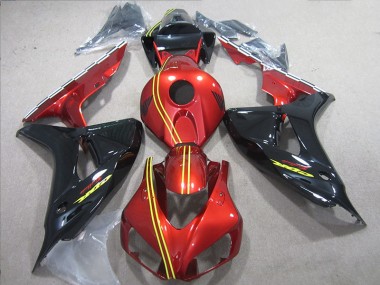 Honda CBR 1000 RR 2006-2007 Verkleidung - Schwarz Rot Gelb