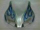 Honda CBR 1000 RR 2006-2007 Verkleidungen - Blau Flamme Silber
