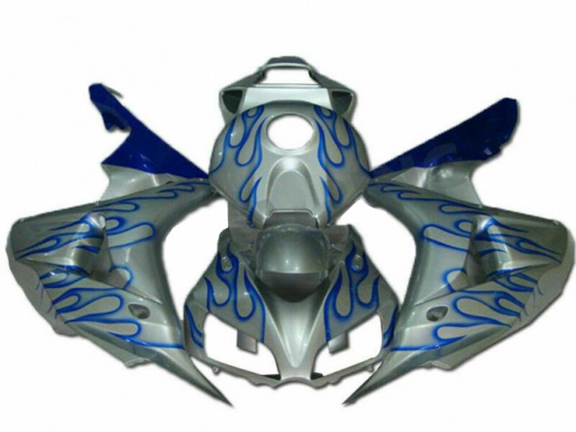 Honda CBR 1000 RR 2006-2007 Verkleidungen - Blau Flamme Silber