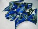 Honda CBR 1000 RR 2006-2007 Verkleidungen - Gelb Flamme Blau