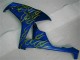 Honda CBR 1000 RR 2006-2007 Verkleidungen - Gelb Flamme Blau