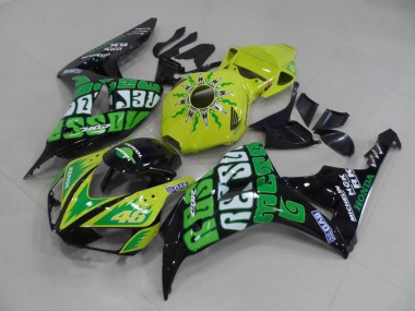 Honda CBR 1000 RR 2006-2007 Verkleidungen - Gelb Grün Rossi