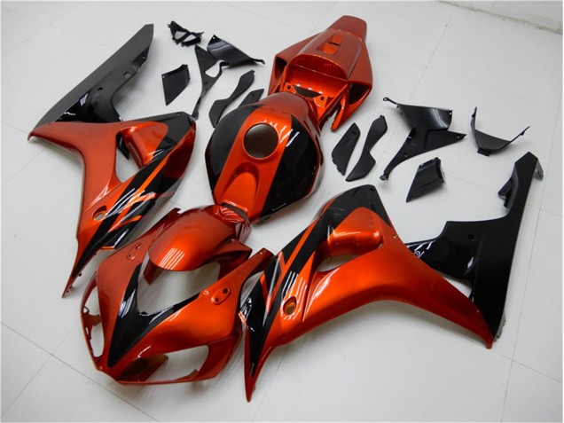 Honda CBR 1000 RR 2006-2007 Verkleidungen - Orange Schwarz