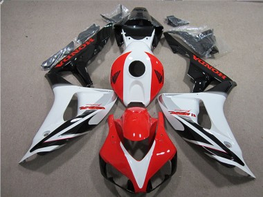 Honda CBR 1000 RR 2006-2007 Verkleidungen - Schwarz Weiß Rot Fireblade