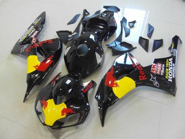 Honda CBR 1000 RR 2006-2007 Verkleidungen - Schwarzer Rot Bull