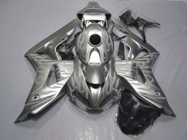 Honda CBR 1000 RR 2006-2007 Verkleidungen - Silber Flamme