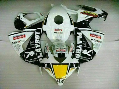 Honda CBR 1000 RR 2008-2011 Verkleidung - Weiß Schwarz Playboy