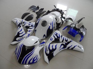 Honda CBR 1000 RR 2008-2011 Verkleidungen - Blau schwarze Flamme Rennen