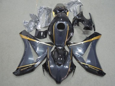 Honda CBR 1000 RR 2008-2011 Verkleidungen - Schwarz Gold Feuerklinge