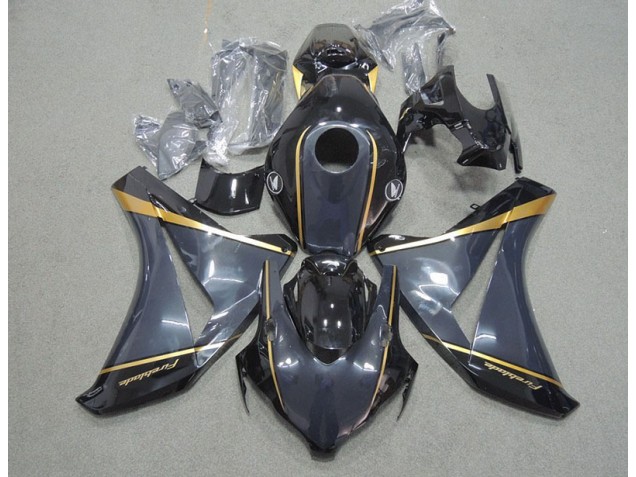 Honda CBR 1000 RR 2008-2011 Verkleidungen - Schwarz Gold Feuerklinge