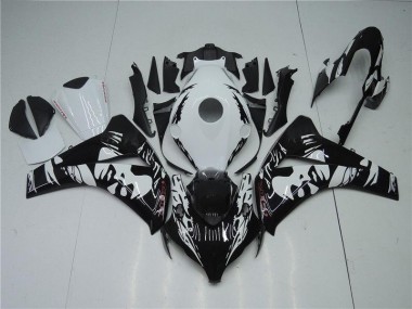 Honda CBR 1000 RR 2008-2011 Verkleidungen - Schwarz Weiß