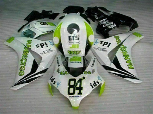 Honda CBR 1000 RR 2008-2011 Verkleidungen - Weiß Grün Hannspree 84
