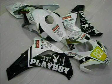 Honda CBR 1000 RR 2008-2011 Verkleidungen - Weiß Schwarz Playboy