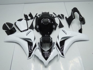Honda CBR 1000 RR 2008-2011 Verkleidungen - Weiß Und Schwarz Grau
