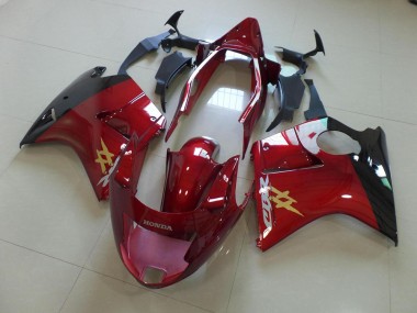 Honda CBR 1100 XX 1996-2007 Verkleidungen - Candy Rot Schwarz OEM Stil