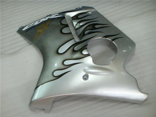 Honda CBR 1100 XX 1996-2007 Verkleidungen - Flamme Silber grau