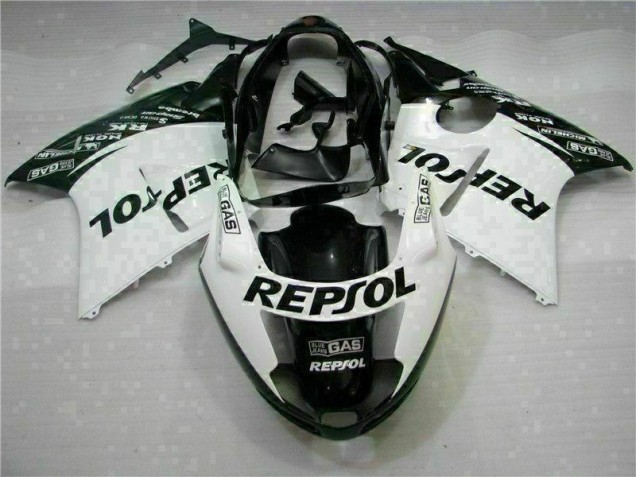 Honda CBR 1100 XX 1996-2007 Verkleidungen - Weiß Schwarz Repsol
