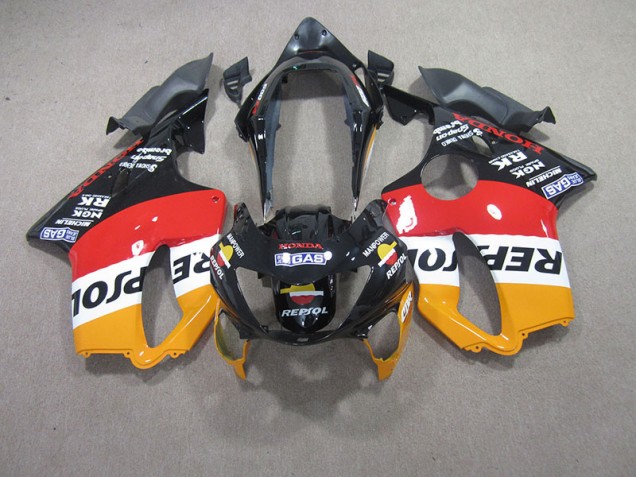 Honda CBR 600 F4 1999-2000 Verkleidungen - Rot Schwarz Repsol Honda CBR 600 F4 1999-2000 Verkleidungen - Rot Schwarz Repsol