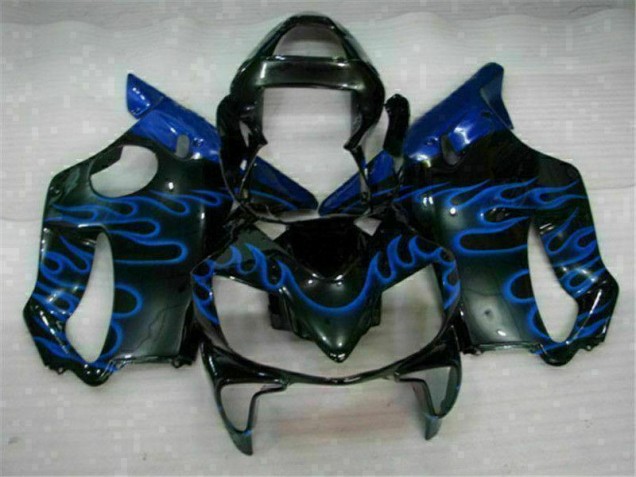 Honda CBR 600 F4i 2001-2003 Verkleidungen - Blau Flammen