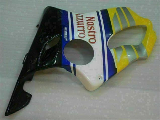 Honda CBR 600 F4i 2001-2003 Verkleidungen - Gelb Silber Nastro Azzurro