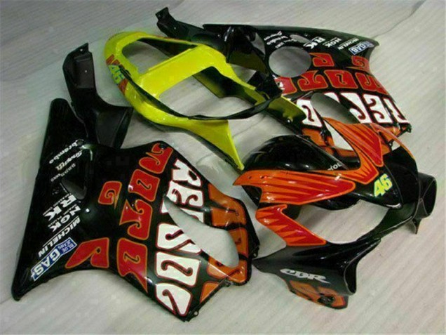 Honda CBR 600 F4i 2001-2003 Verkleidungen - Orange Schwarz Honda CBR 600 F4i 2001-2003 Verkleidungen - Orange Schwarz