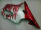 Honda CBR 600 F4i 2001-2003 Verkleidungen - Rot Flamme Silber