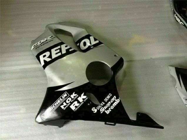 Honda CBR 600 F4i 2001-2003 Verkleidungen - Schwarz Silber Repsol