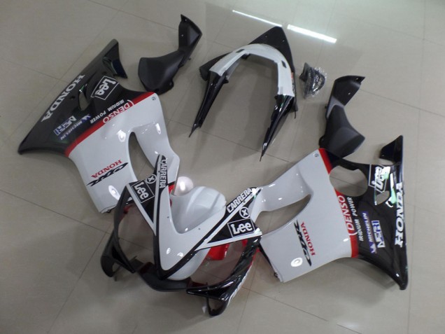 Honda CBR 600 F4i 2001-2003 Verkleidungen - Weiß Schwarz Carrera Lee