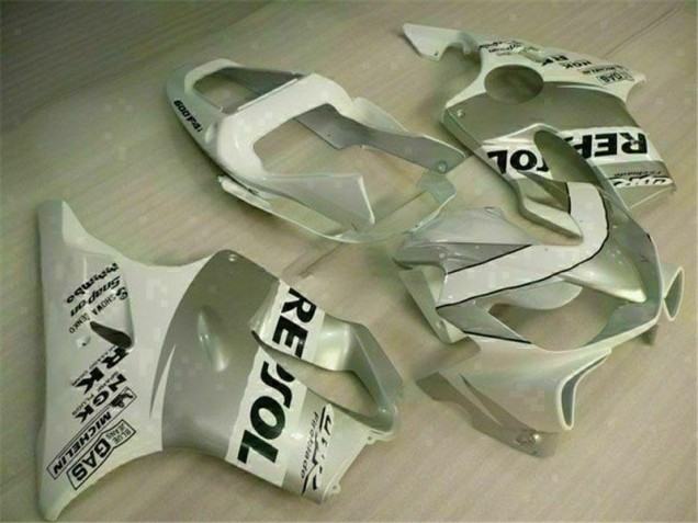 Honda CBR 600 F4i 2001-2003 Verkleidungen - Weiß Silber