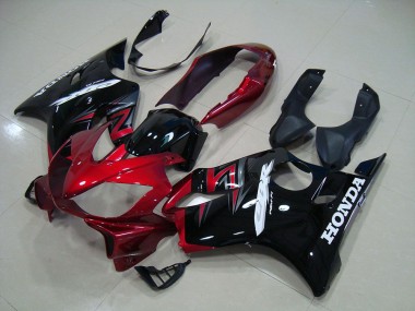 Honda CBR 600 F4i 2004-2007 Verkleidungen - Candy Rot Schwarz