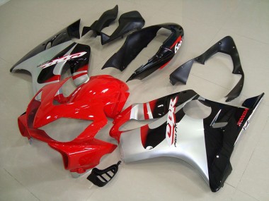 Honda CBR 600 F4i 2004-2007 Verkleidungen - Rot Silber