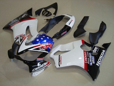 Honda CBR 600 F4i 2004-2007 Verkleidungen - Weiß Blau DENSO HRC Carrera