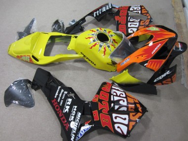 Honda CBR 600 RR 2003-2004 Verkleidungen - Gelb Schwarz Repsol 46