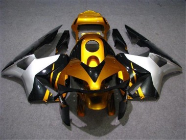 Honda CBR 600 RR 2003-2004 Verkleidungen - Gold Silber Schwarz