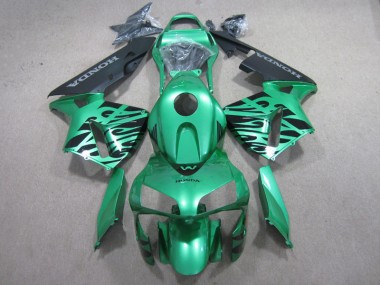 Honda CBR 600 RR 2003-2004 Verkleidungen - Grün Schwarz