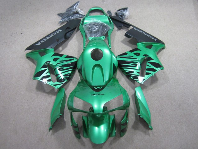 Honda CBR 600 RR 2003-2004 Verkleidungen - Grün Schwarz