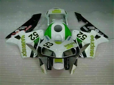 Honda CBR 600 RR 2003-2004 Verkleidungen - Grün Weiß Schwarz