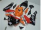 Honda CBR 600 RR 2003-2004 Verkleidungen - Orange Rot Schwarz Repsol
