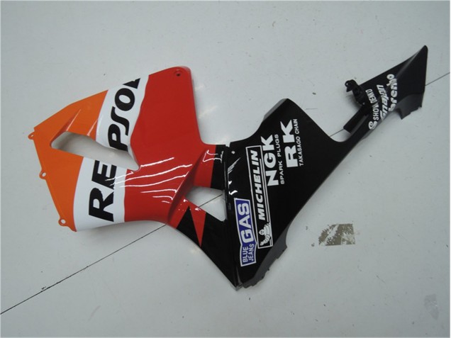Honda CBR 600 RR 2003-2004 Verkleidungen - Orange Rot Schwarz Repsol