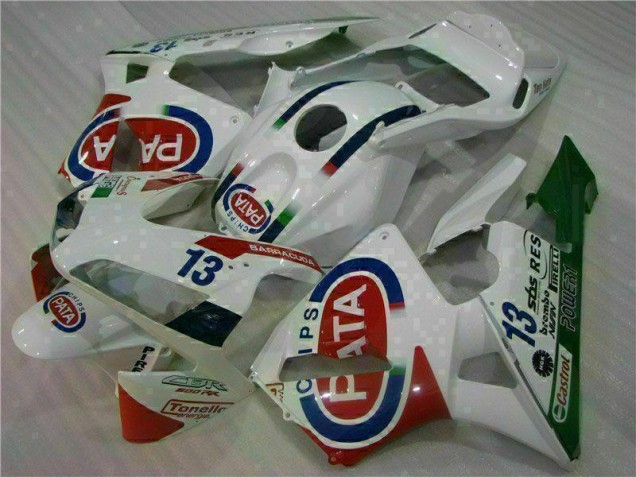Honda CBR 600 RR 2003-2004 Verkleidungen & Plastik - Weiß