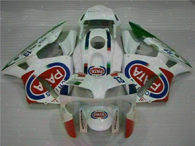 Honda CBR 600 RR 2003-2004 Verkleidungen & Plastik - Weiß
