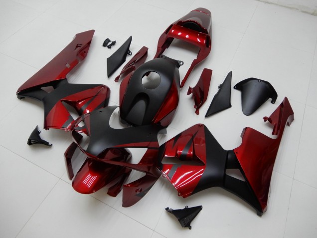 Honda CBR 600 RR 2003-2004 Verkleidungen - Rot Schwarz