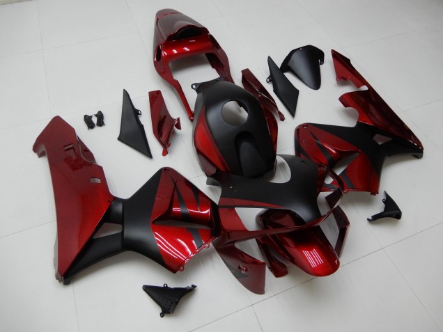 Honda CBR 600 RR 2003-2004 Verkleidungen - Rot Schwarz