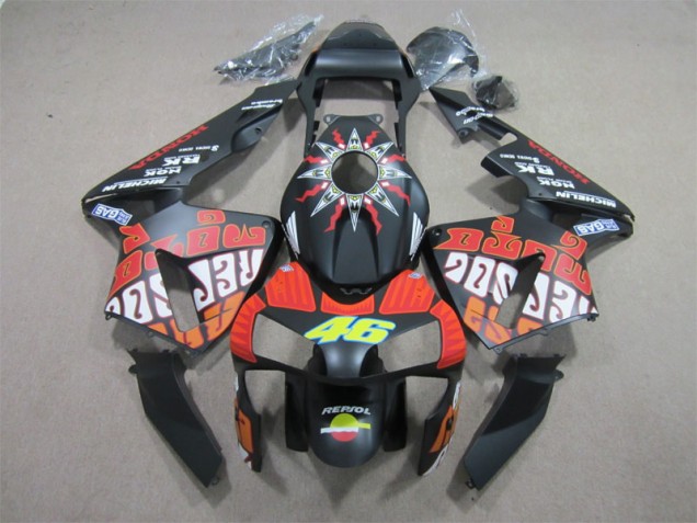 Honda CBR 600 RR 2003-2004 Verkleidungen - Schwarz Rot Repsol 46