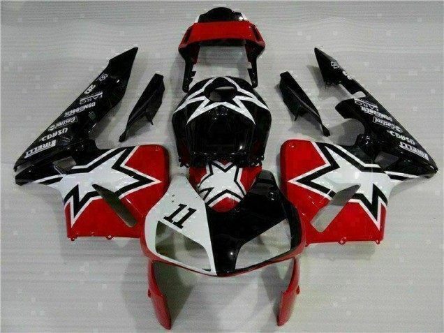 Honda CBR 600 RR 2003-2004 Verkleidungen - Schwarz Weiß 11